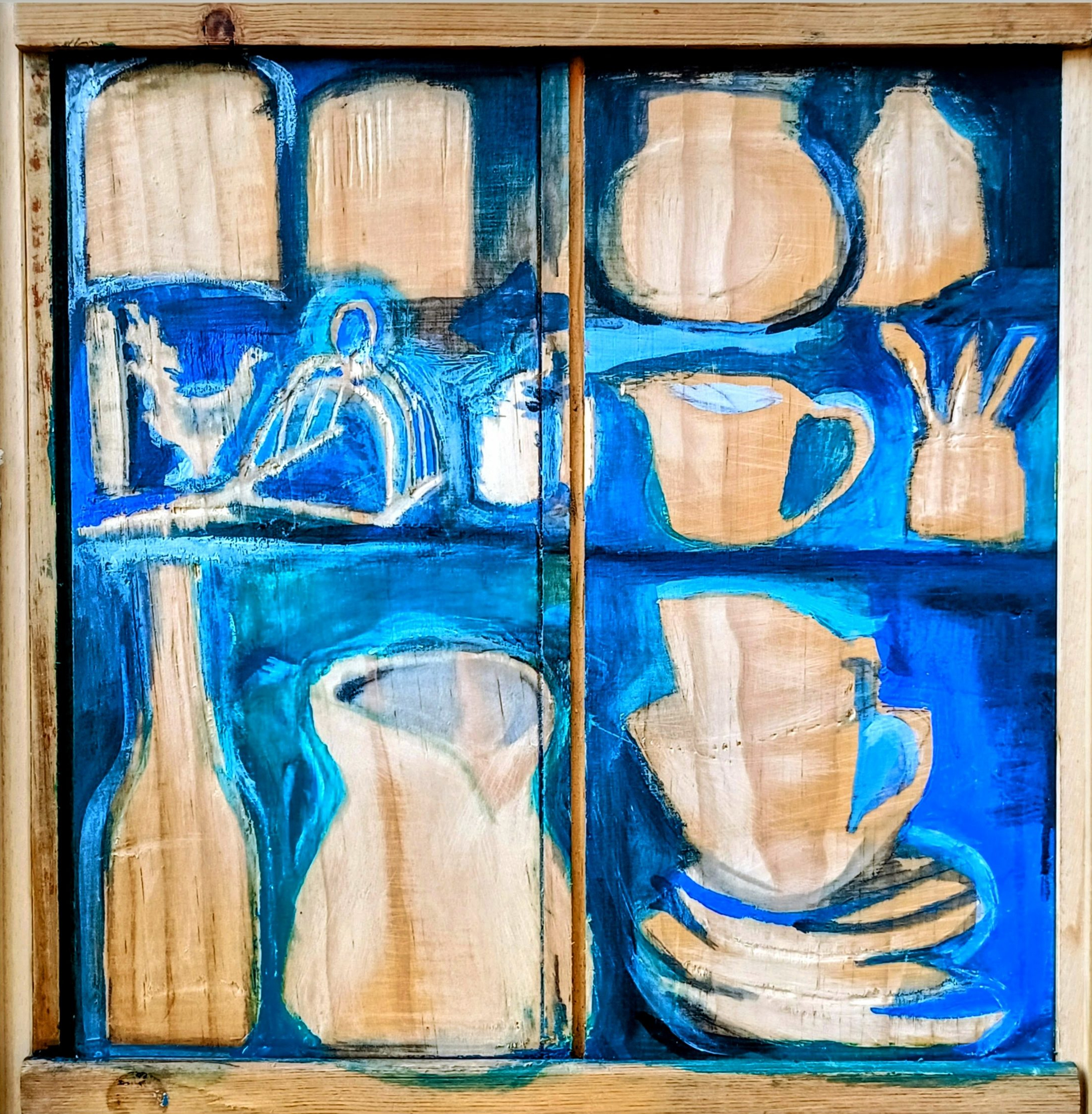 CABINET OF BLUE ODDITIES